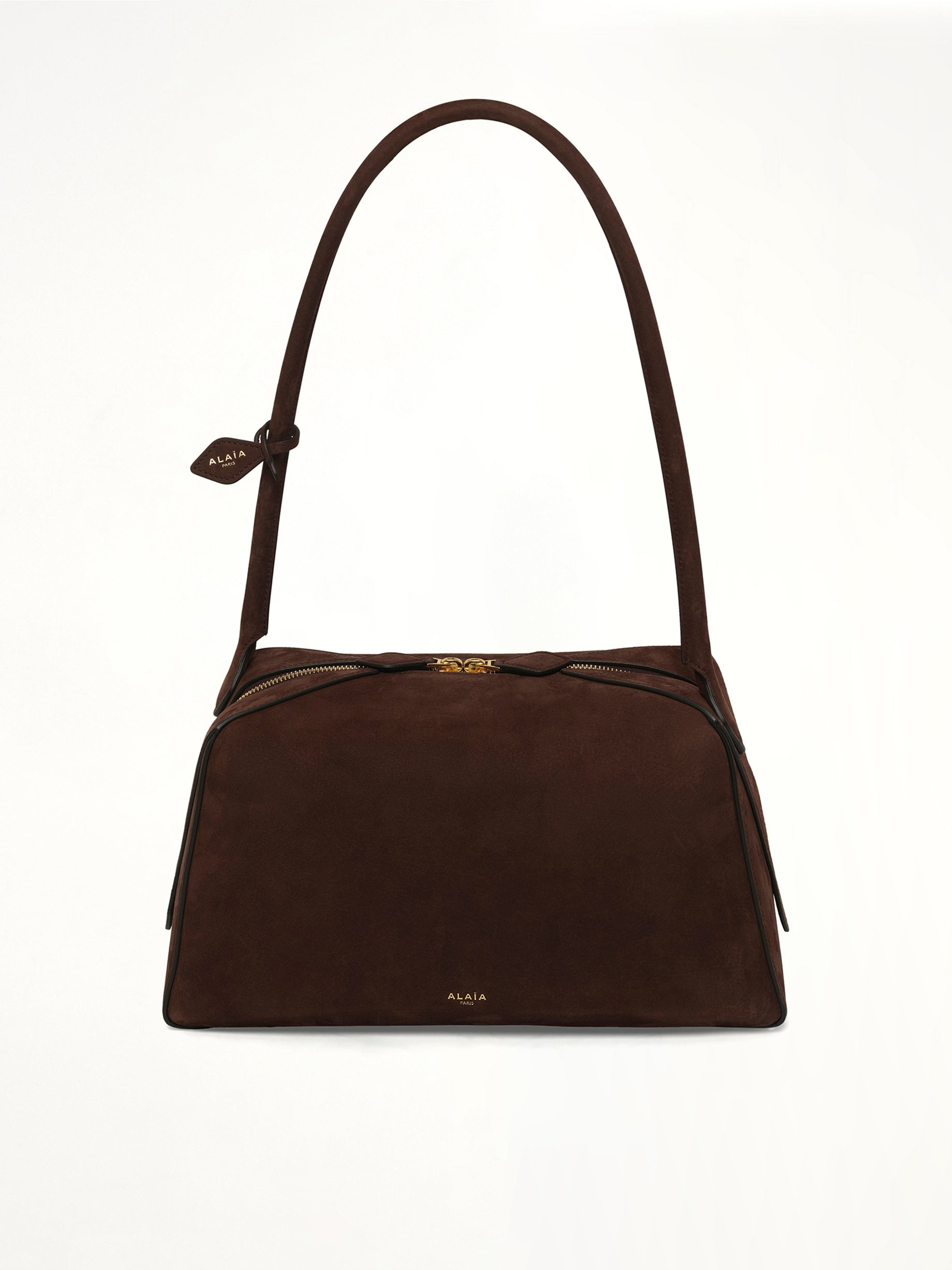 Le Bouledogue Medium Bag in Brun Fonce