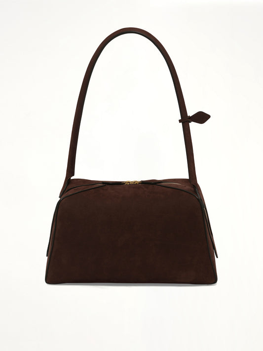 Le Bouledogue Medium Bag in Brun Fonce