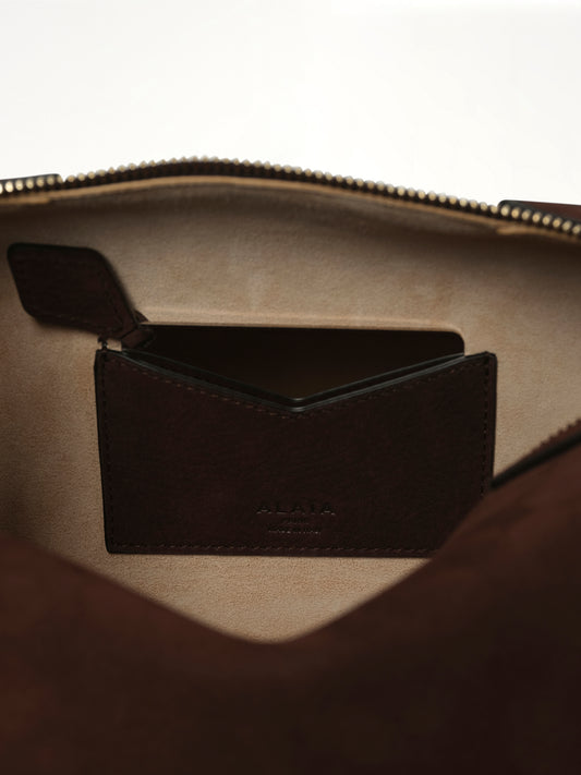 Le Bouledogue Medium Bag in Brun Fonce