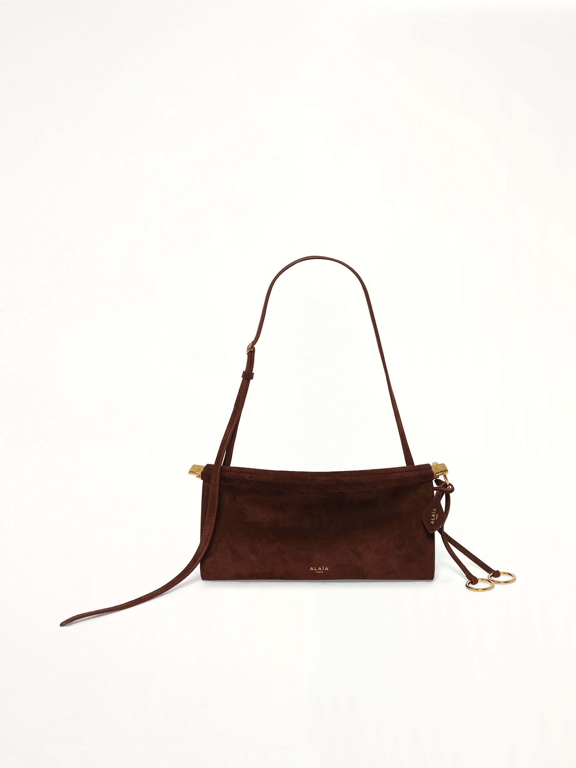 Le Click East West Small Bag in Brun Fonce