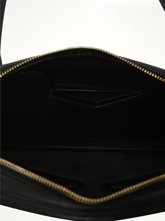 Le Teckel Medium Padded Bag in Black