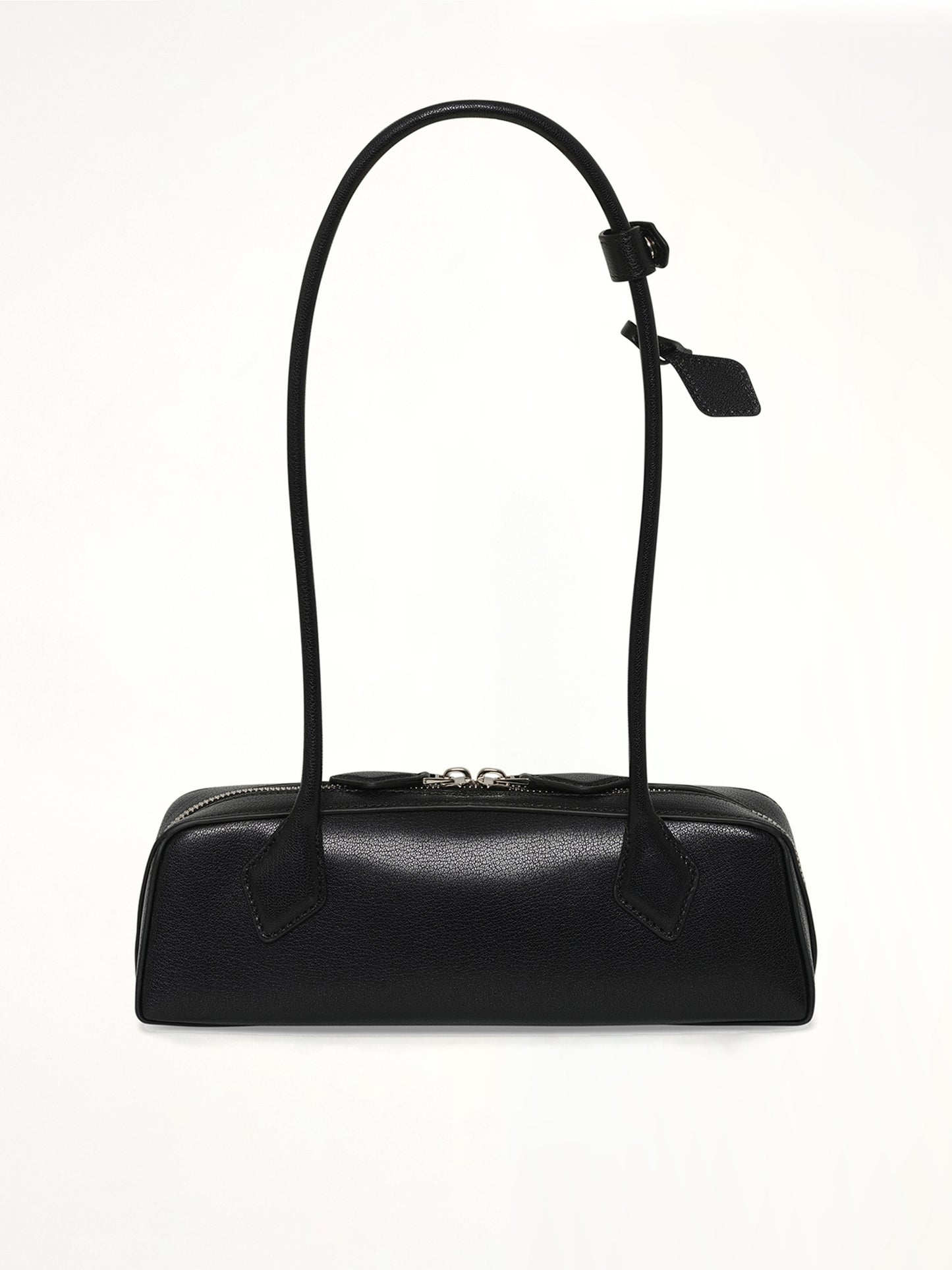 Le Teckel Small Goatskin Bag in Black