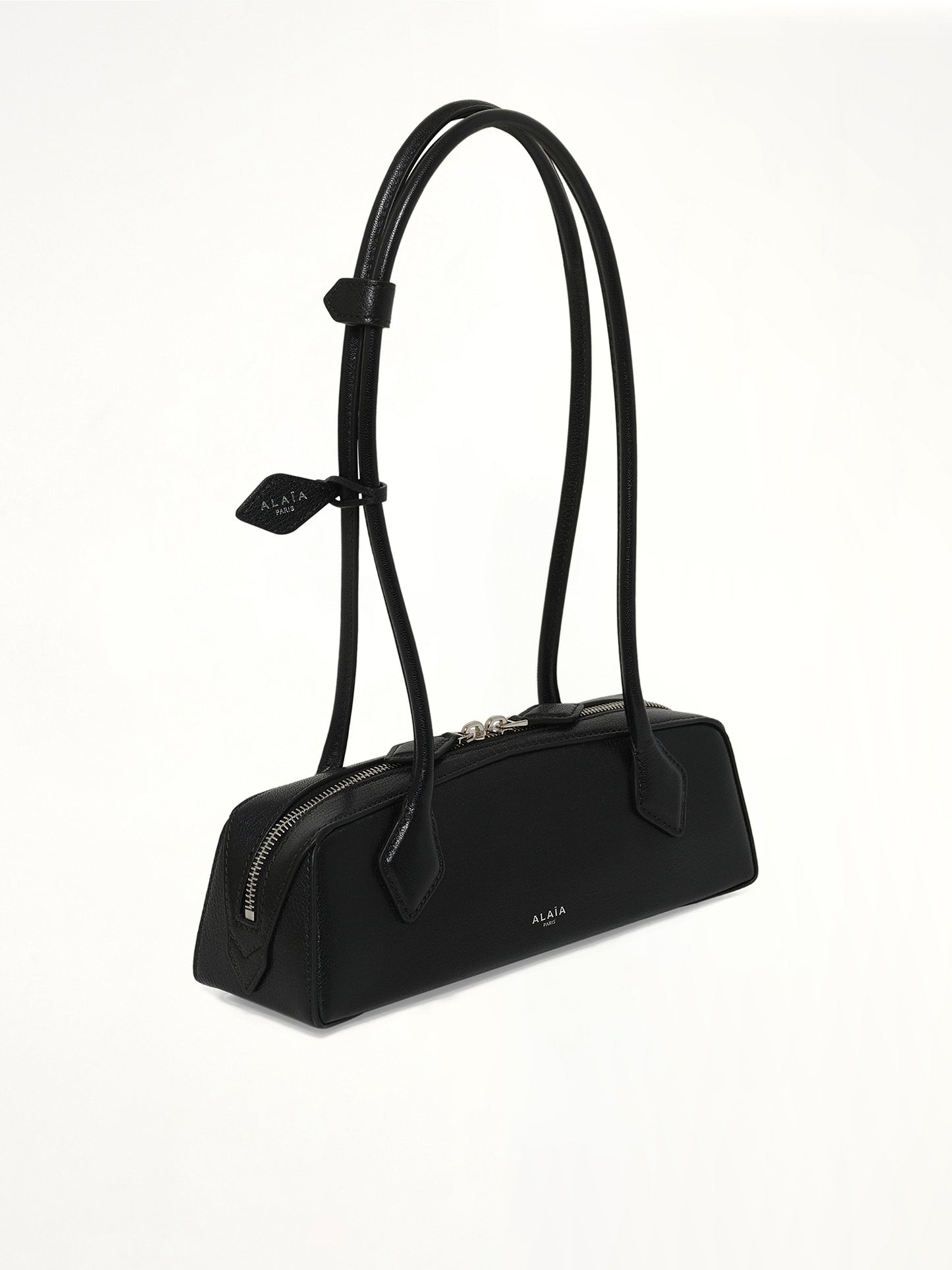 Le Teckel Small Goatskin Bag in Black