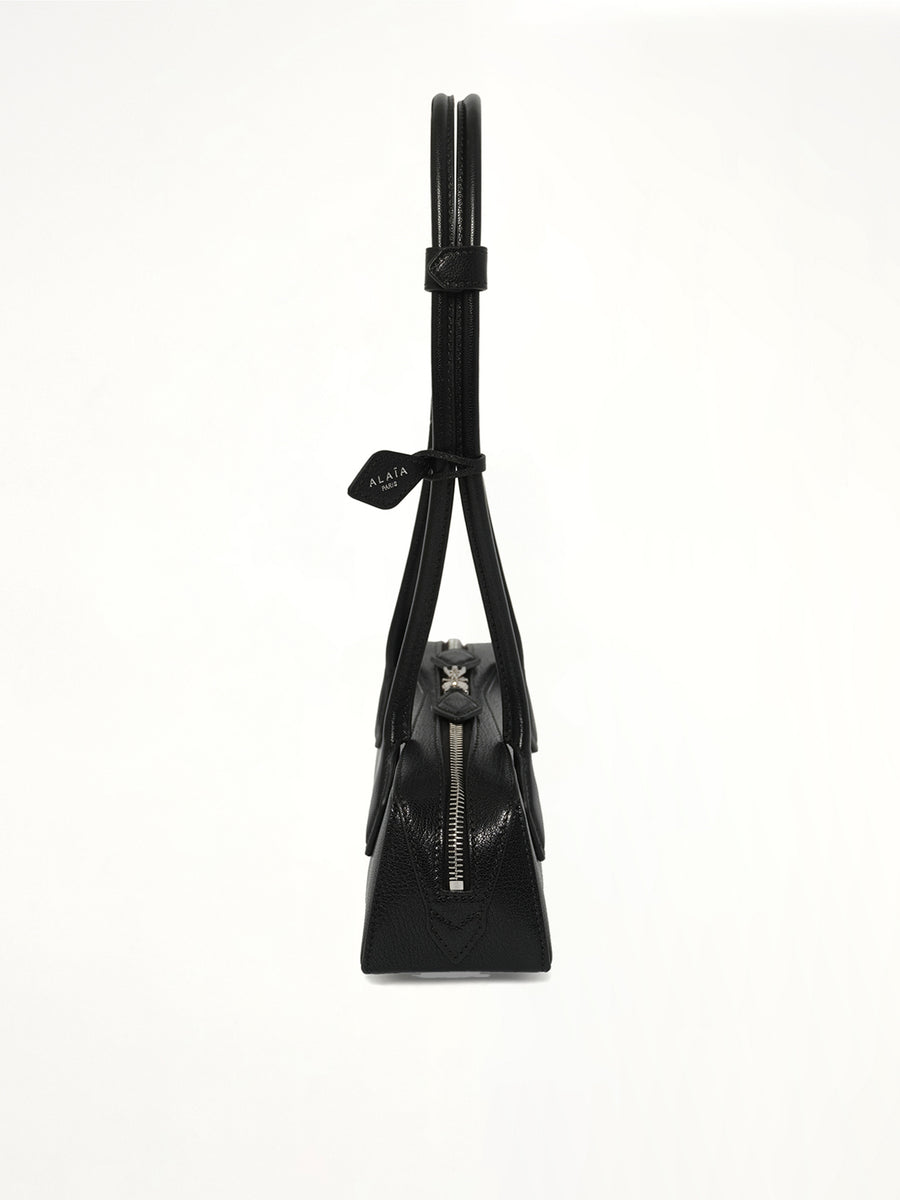 Le Teckel Small Goatskin Bag in Black