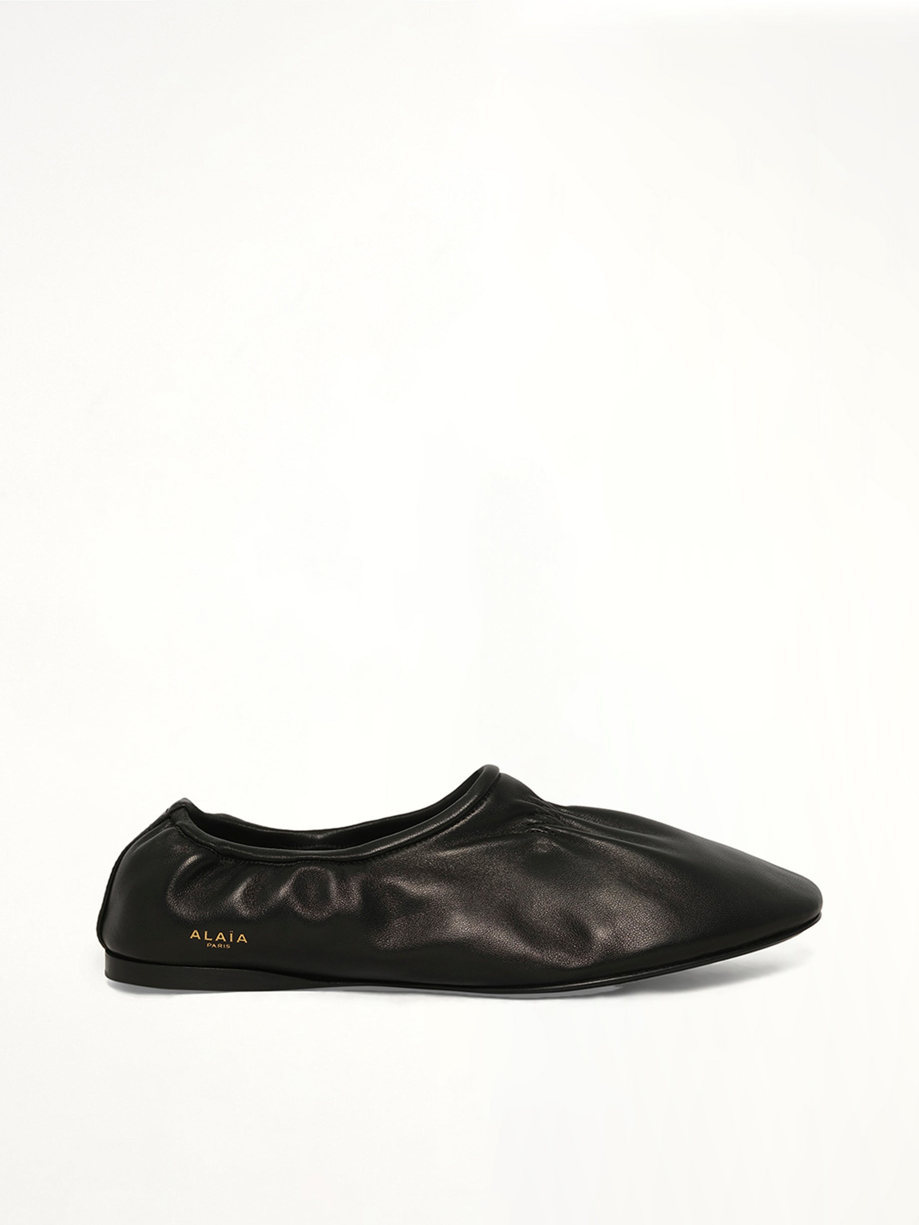 Supple Slippers in Black Side View | ALAIA