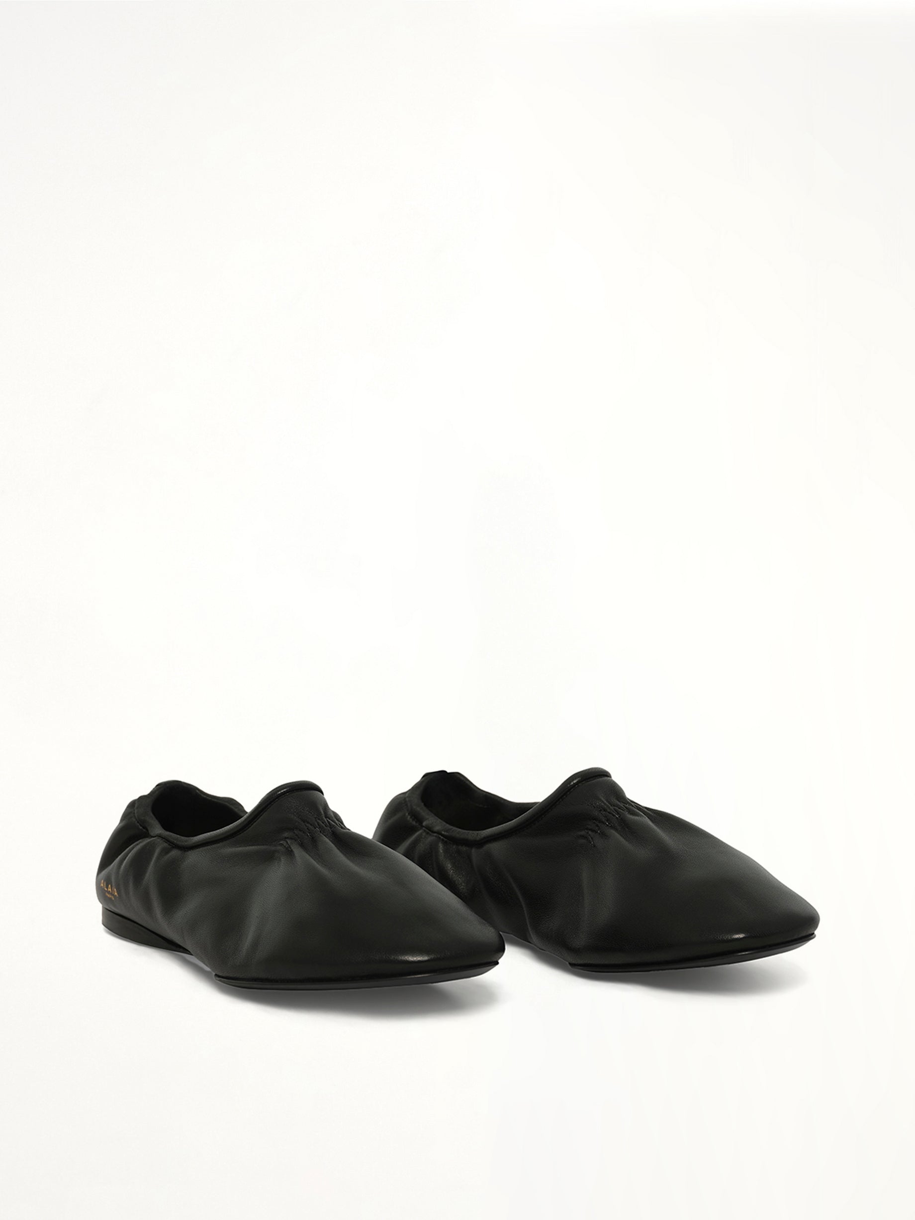 Supple Slippers in Black Front View | ALAIA