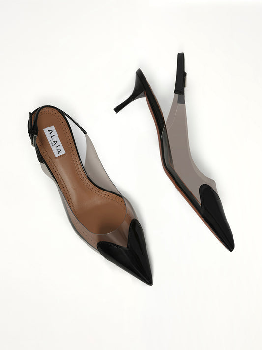 Le Coeur Slingbacks H55 in Black