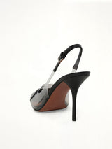 Le Coeur Slingbacks H90 in Black Back View | ALAIA