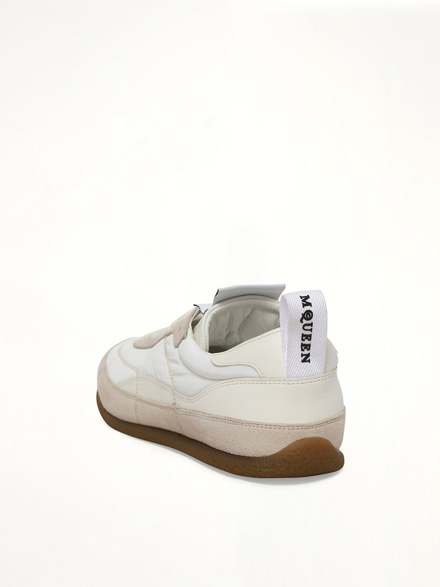 EC1 Sneaker in White Back View | ALEXANDER MCQUEEN