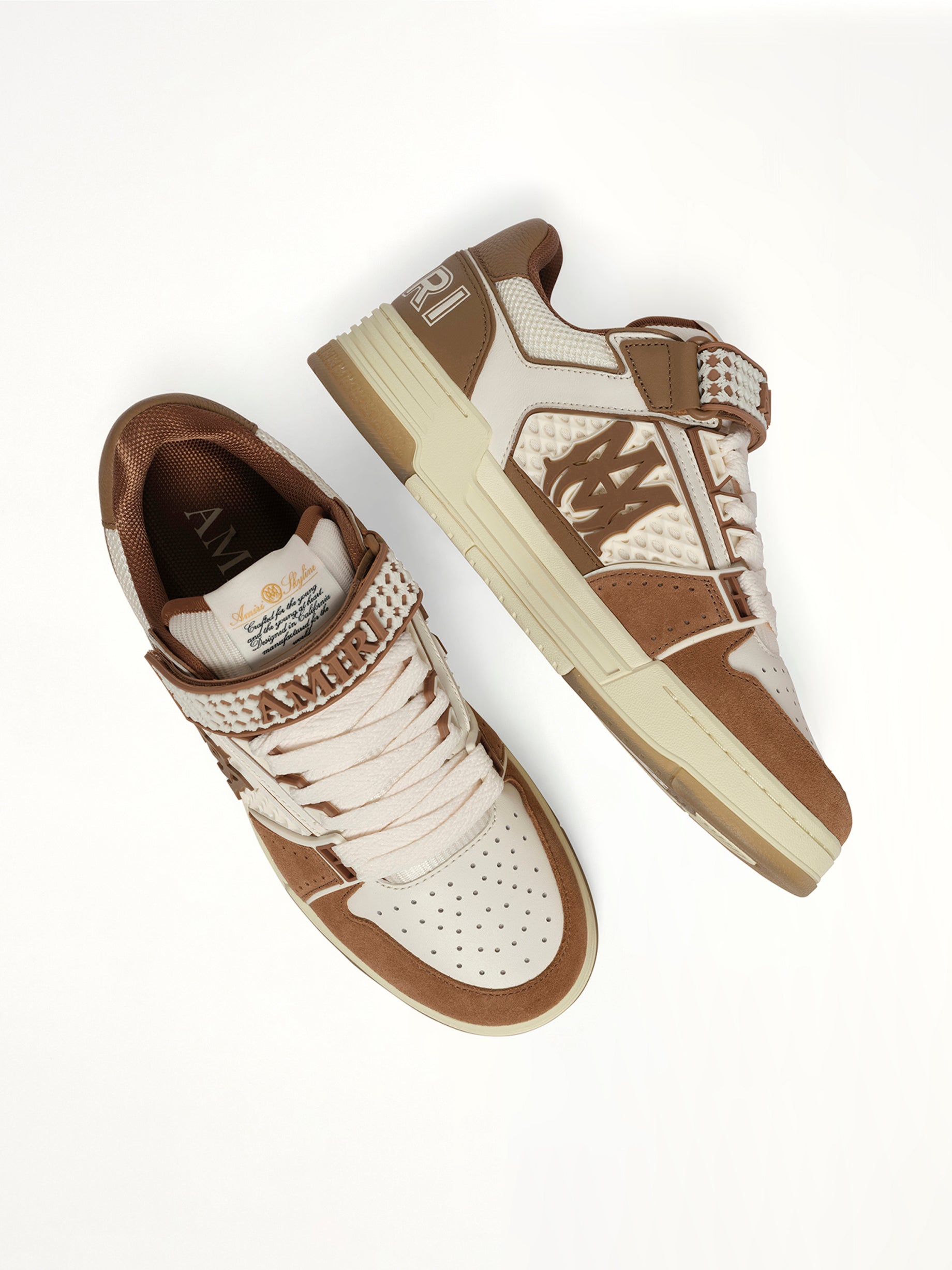 MA Skyline Sneaker in Tobacco Top View | AMIRI