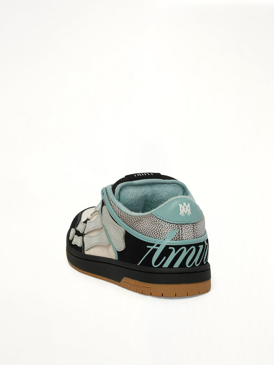 XL Skel Top Low Sneaker in Black Back View | AMIRI