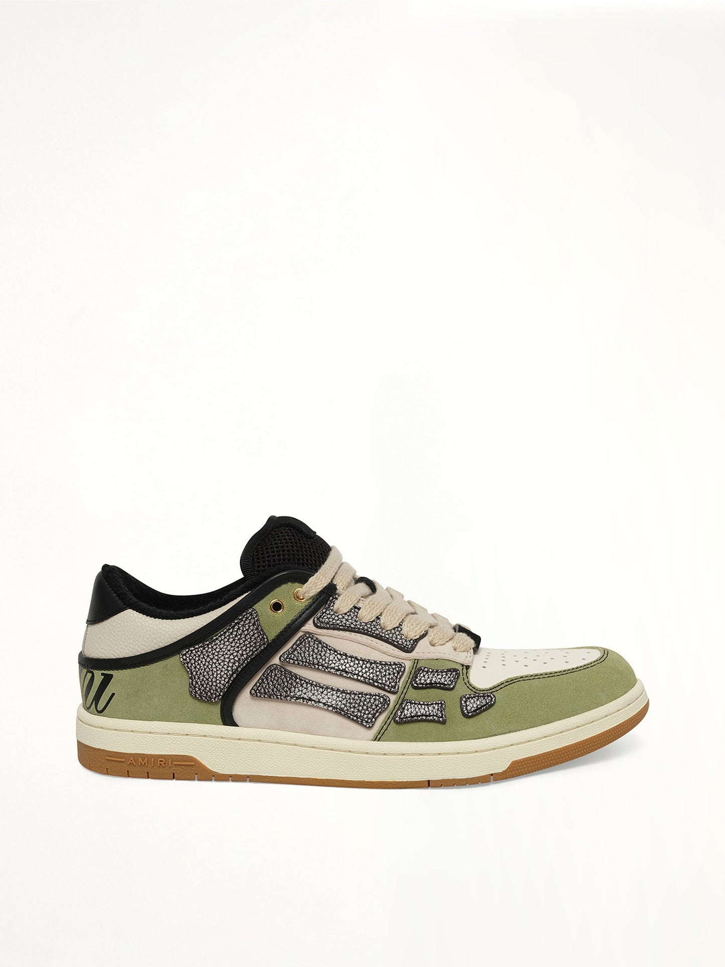 XL Skel Top Low Sneaker in Green Tea Side View | AMIRI