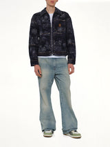 Chateau Palms Jacquard Jacket in Indigo