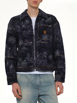 Chateau Palms Jacquard Jacket in Indigo