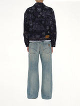 Chateau Palms Jacquard Jacket in Indigo