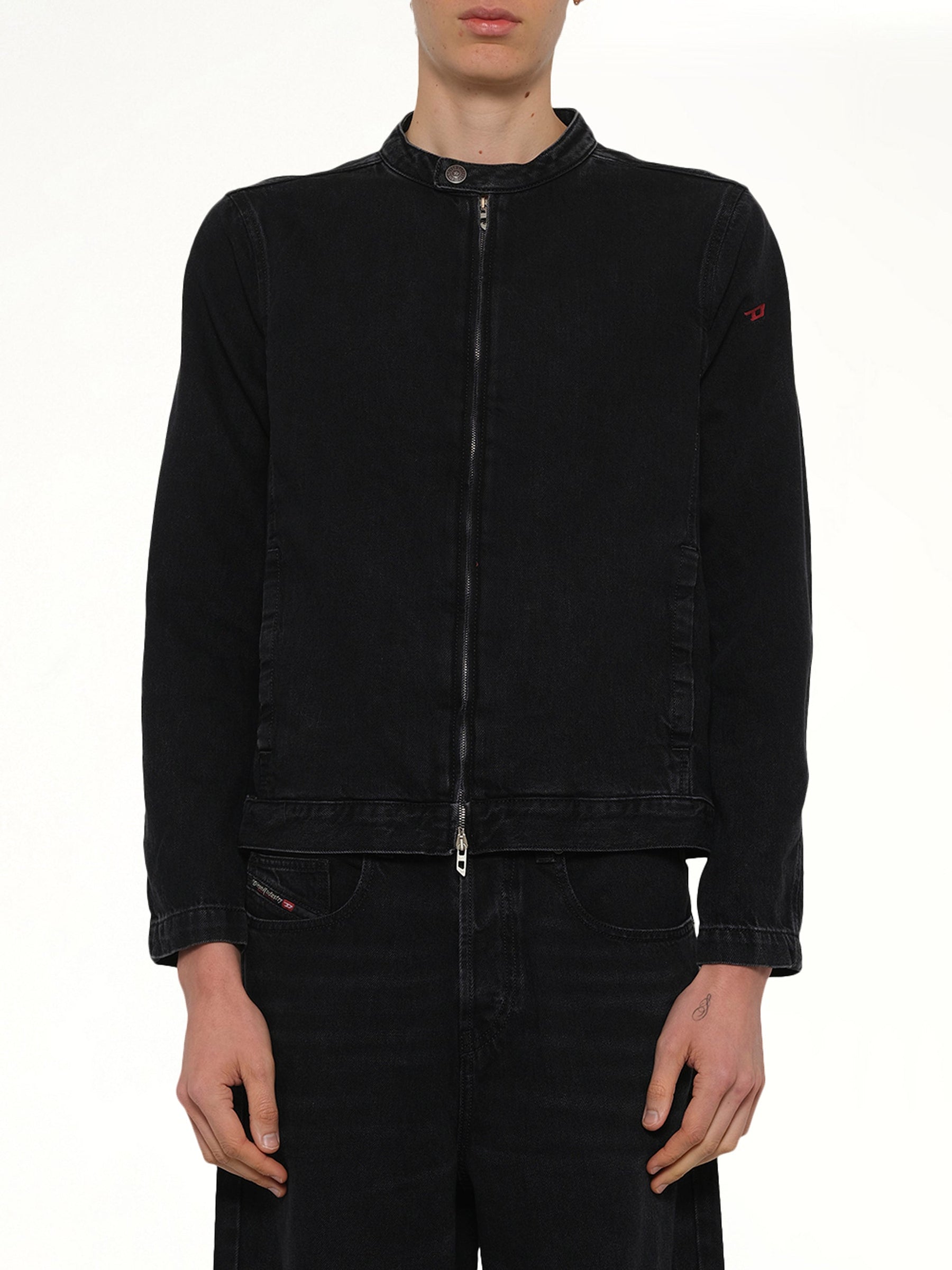 D-GLORY Denim Jacket in Black