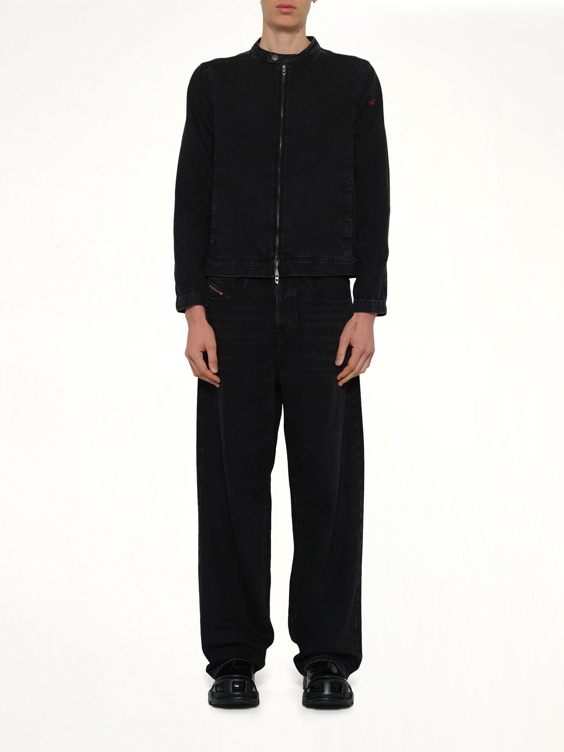 D-GLORY Denim Jacket in Black