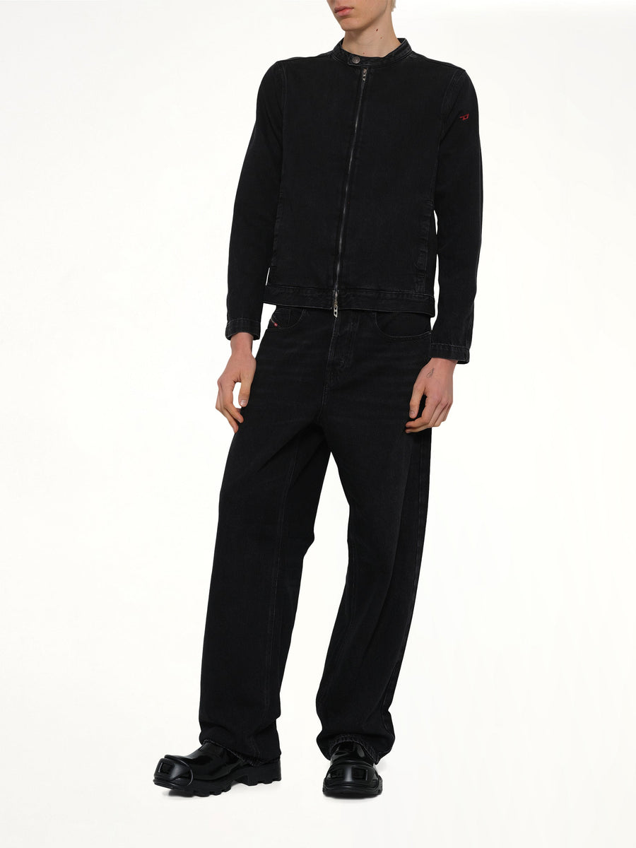 D-GLORY Denim Jacket in Black