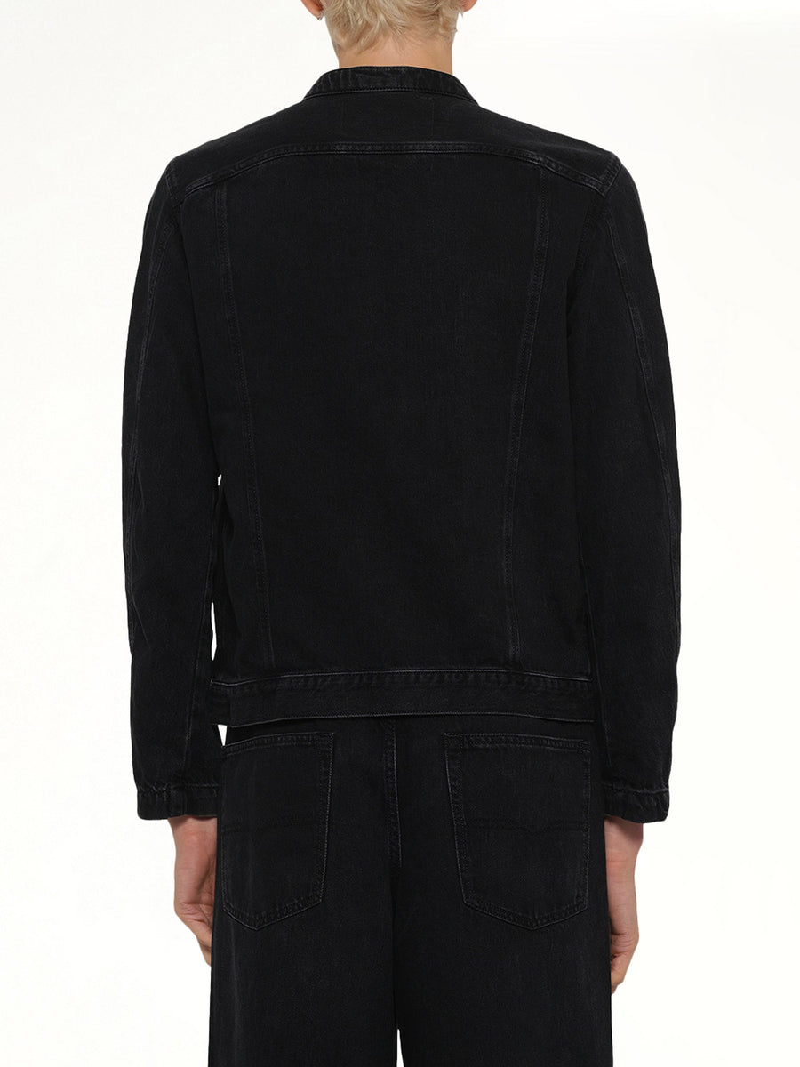 D-GLORY Denim Jacket in Black