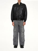 L-TYPE Leather Jacket in Black