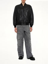L-TYPE Leather Jacket in Black
