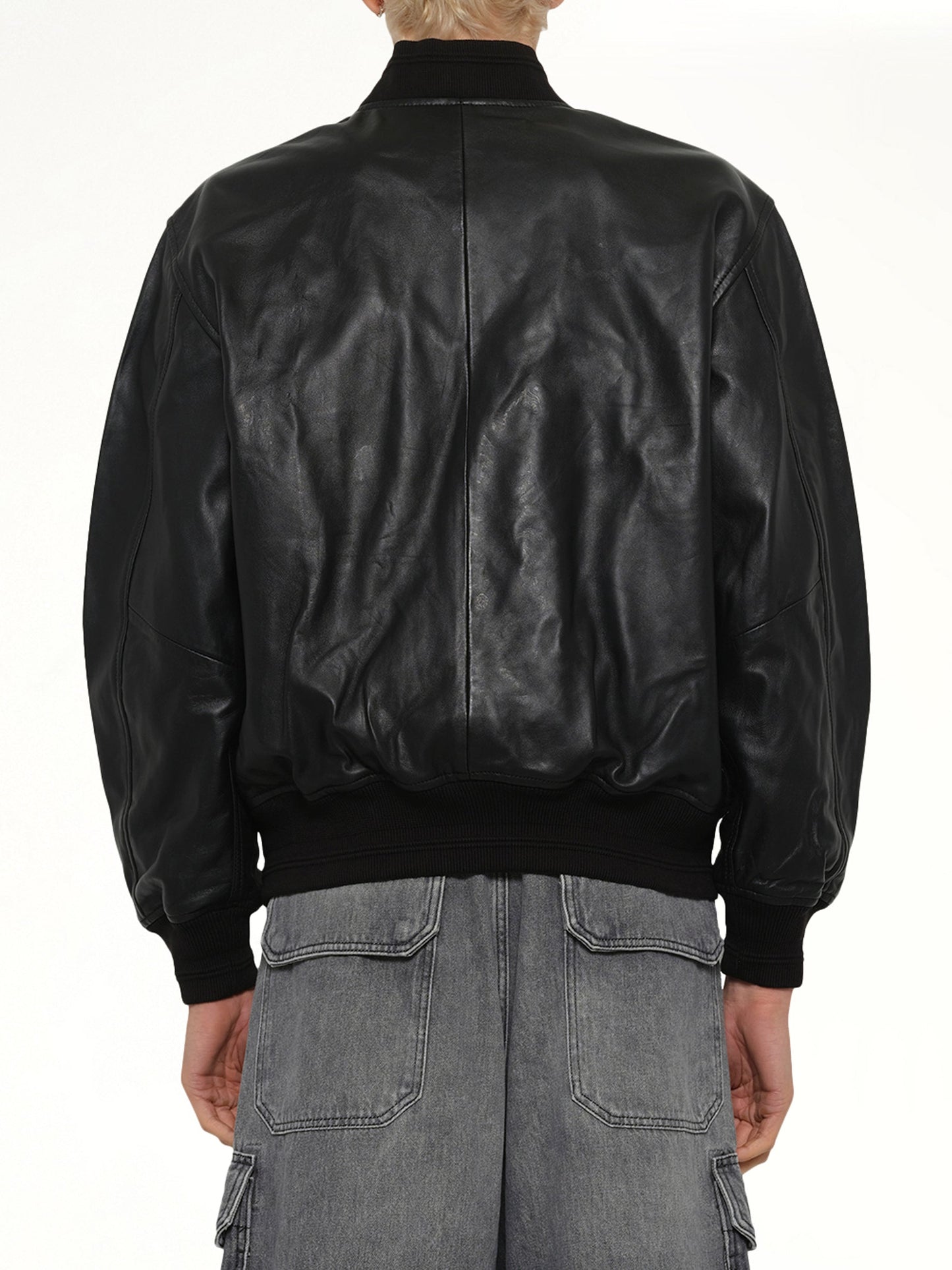 L-TYPE Leather Jacket in Black