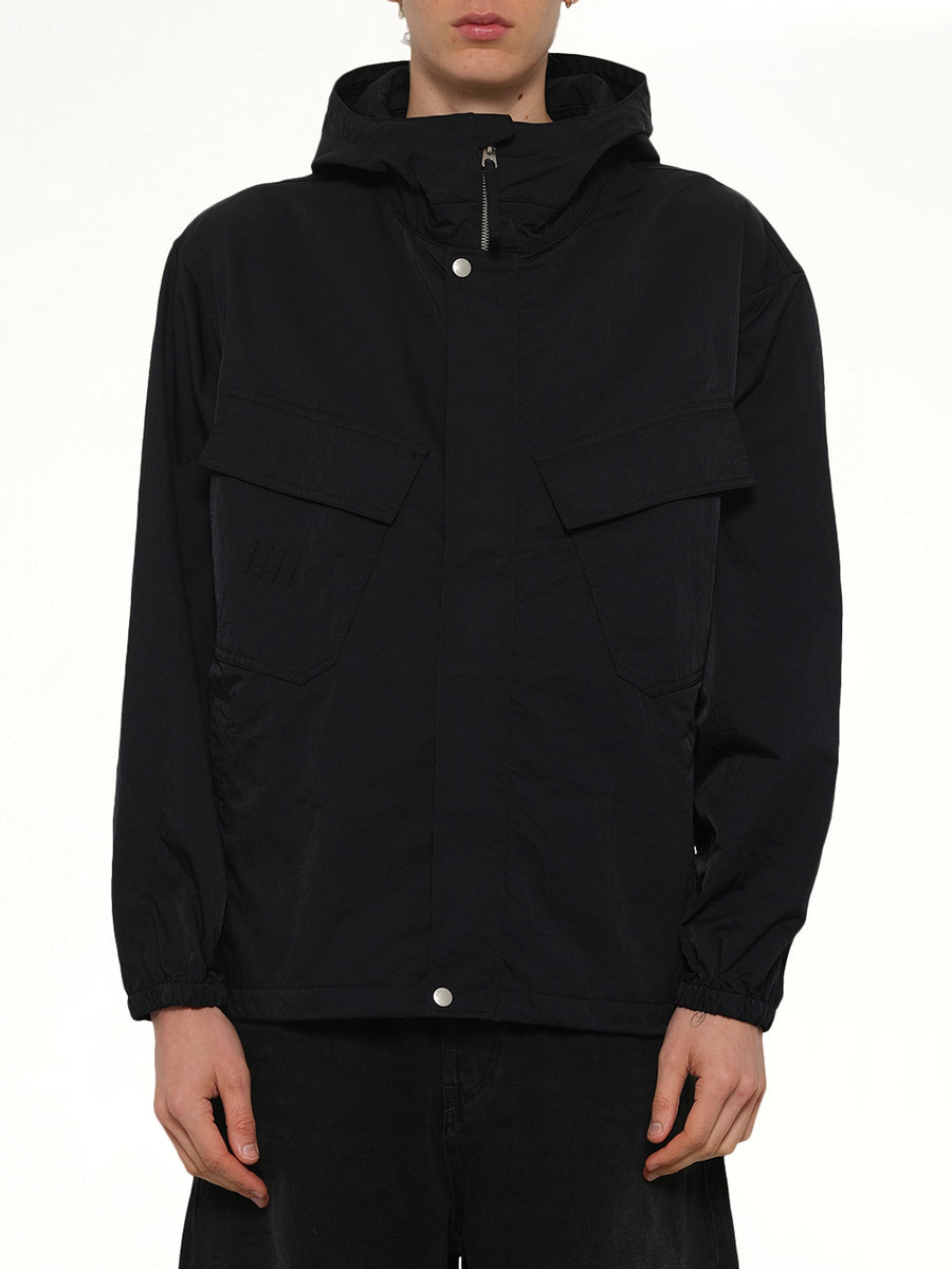 Boke Flower 2.0 Short Windbreaker in Black