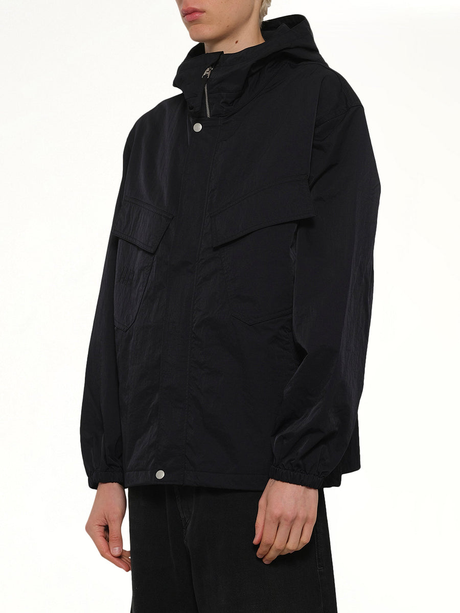 Boke Flower 2.0 Short Windbreaker in Black