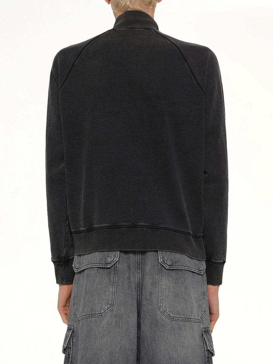 S-WAFY-ZIP-RAG Jacket in Black
