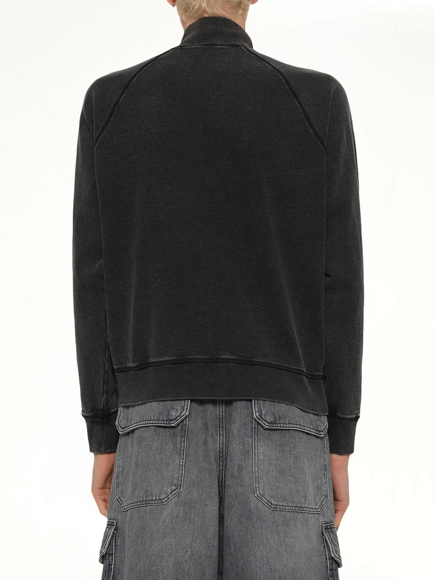 S-WAFY-ZIP-RAG Jacket in Black