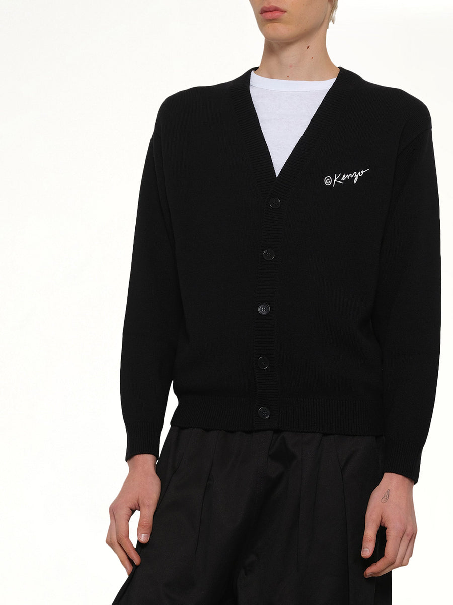 Kenzo Wild Tiger Cardigan in Black