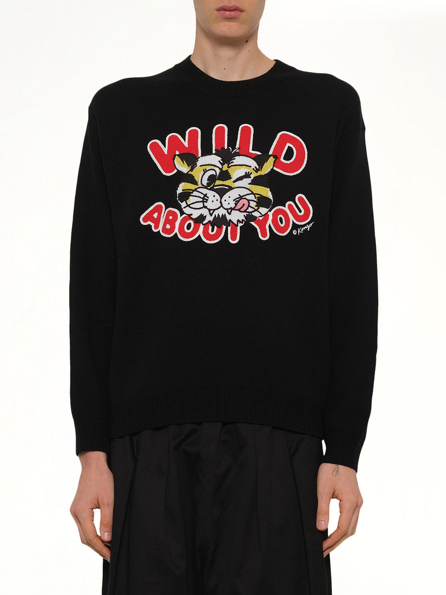 Kenzo Wild Tiger Jumper in Black