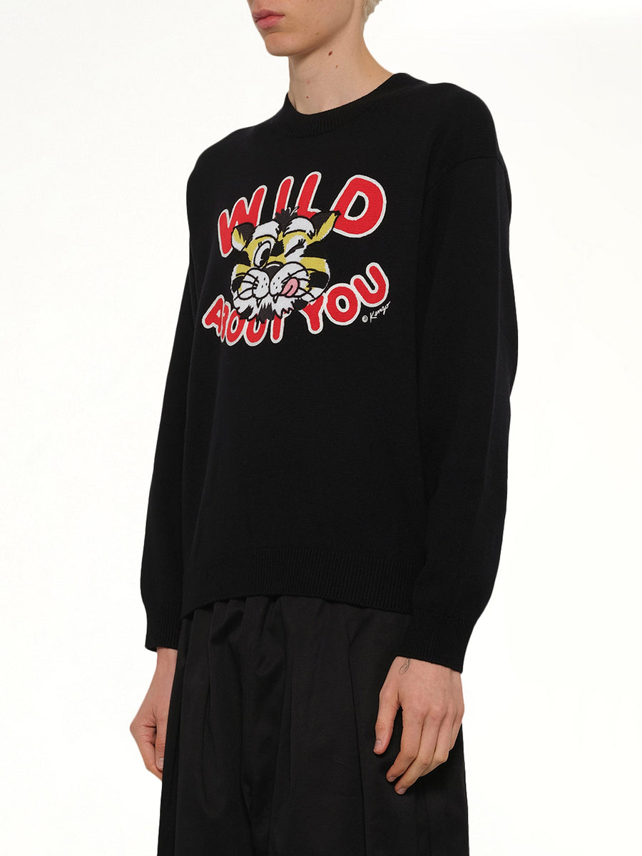 Kenzo Wild Tiger Jumper in Black