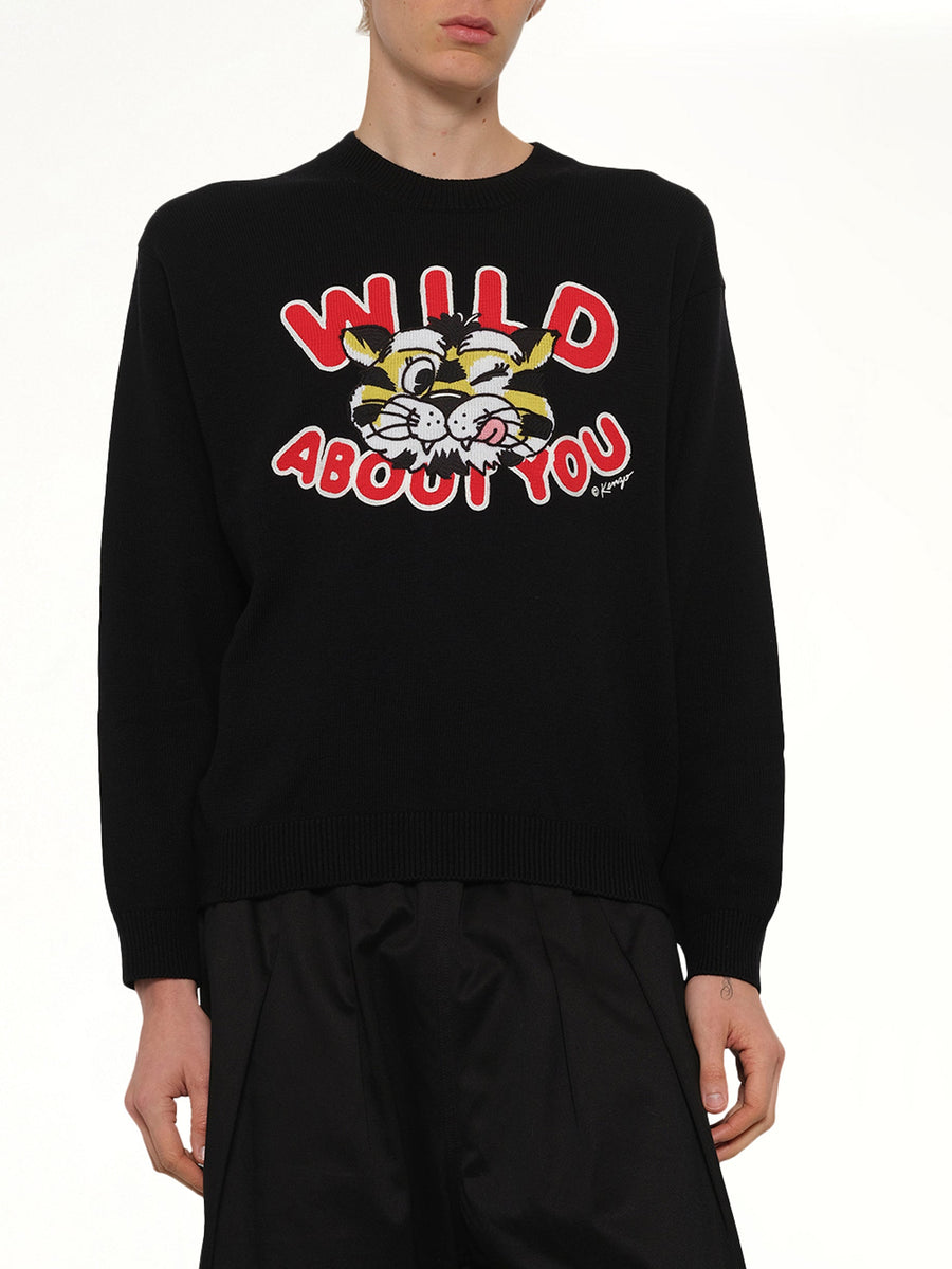 Kenzo Wild Tiger Jumper in Black