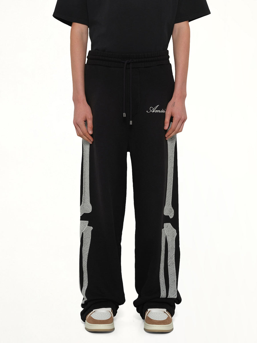 Bones Oversized Sweatpant in Black
