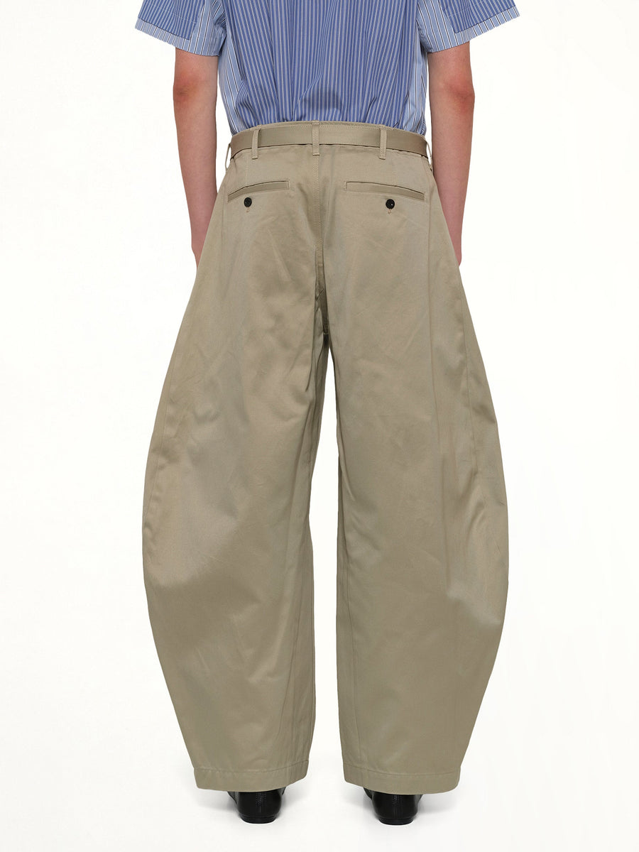 Cotton Chino Pants in Beige