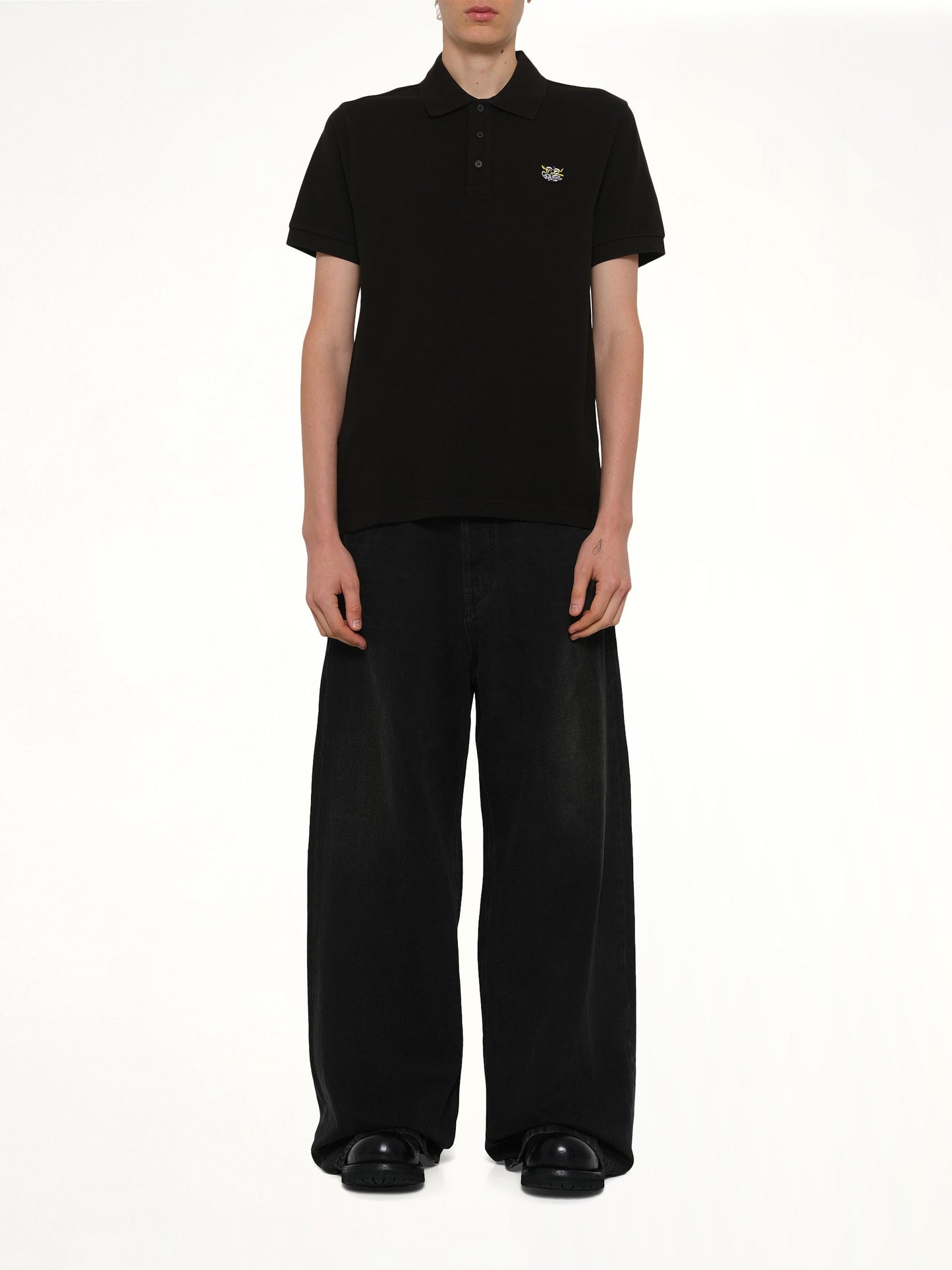 Gots Kenzo Wild Tiger Slim Polo in Black