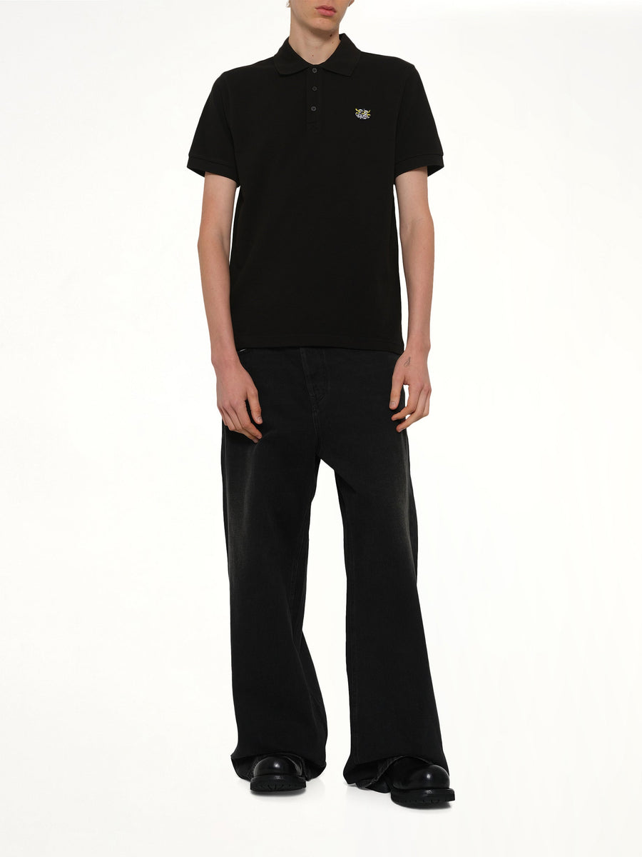 Gots Kenzo Wild Tiger Slim Polo in Black