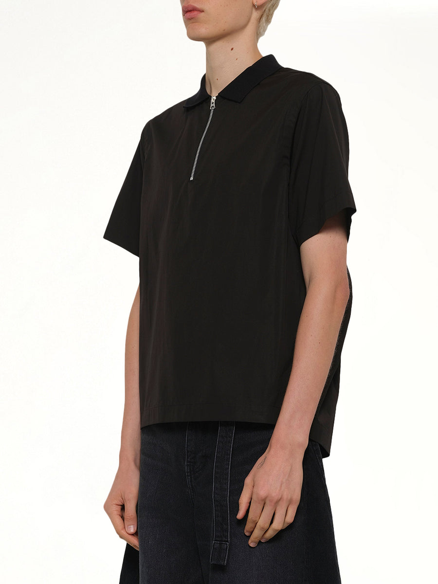 Poplin Pullover in Black