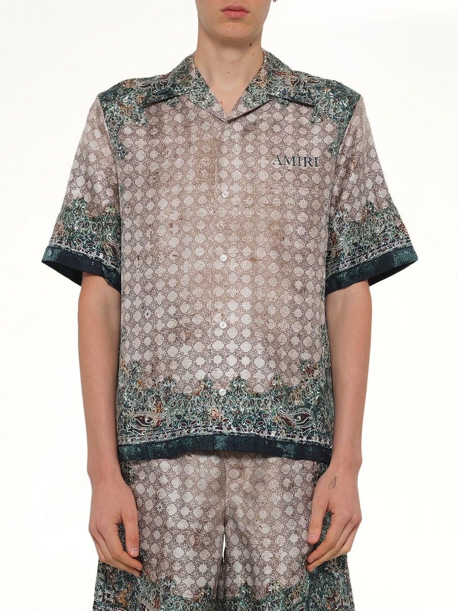 Bandana Bowling Shirt in Multicolour