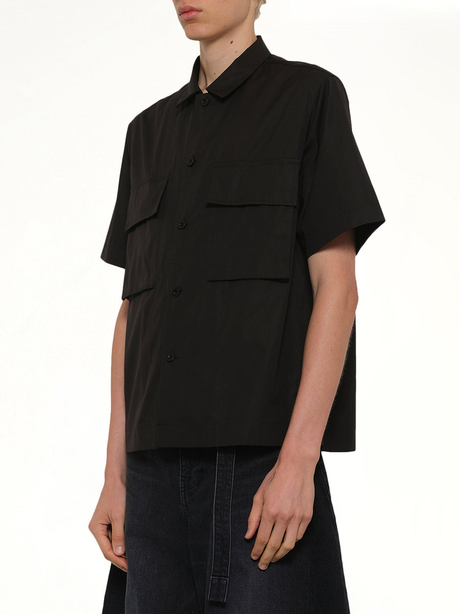 Poplin Shirt in Black