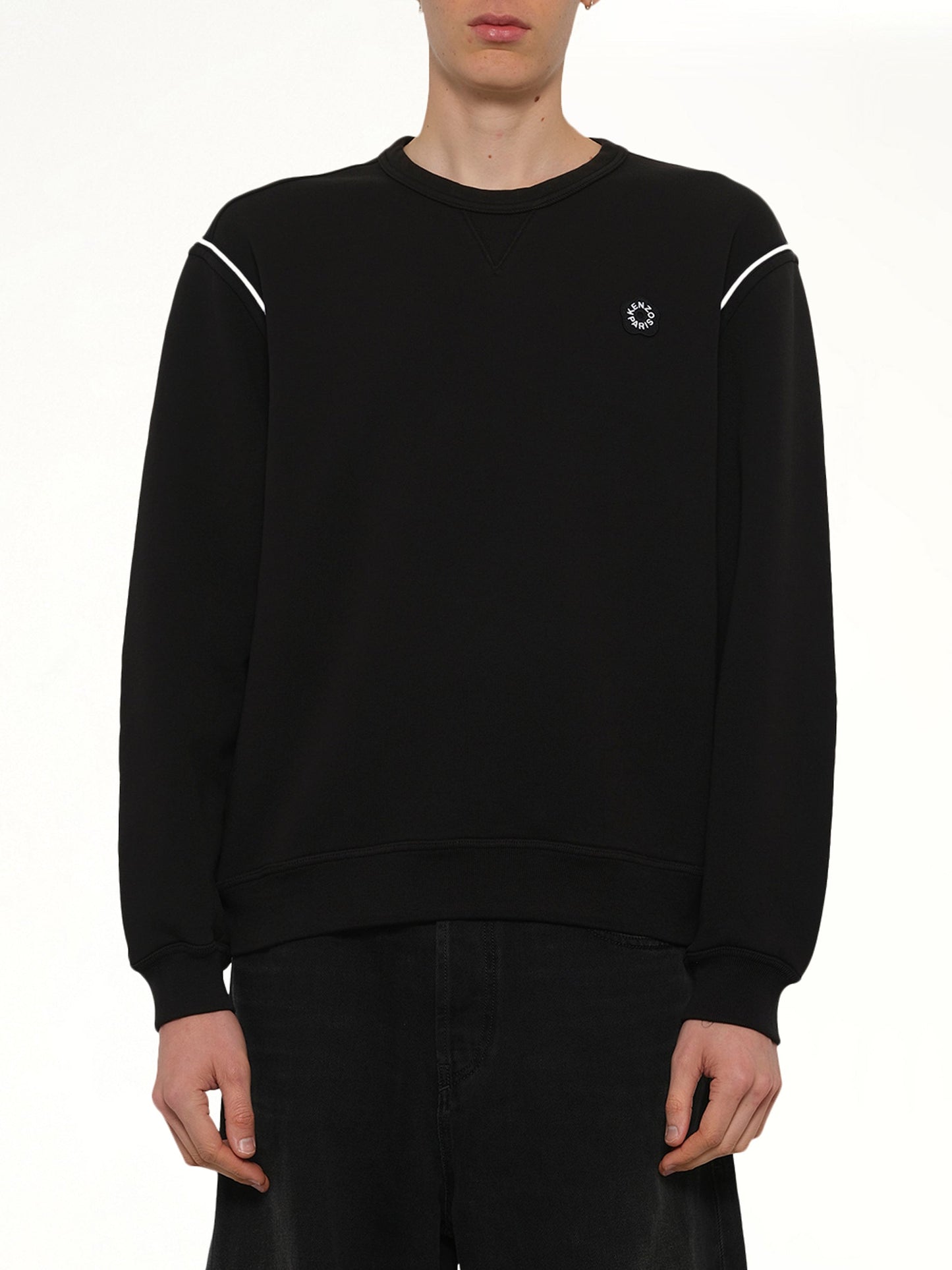 Boke Flower 2.0 Embroidered Classic Sweatshirt in Black
