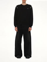Boke Flower 2.0 Embroidered Classic Sweatshirt in Black
