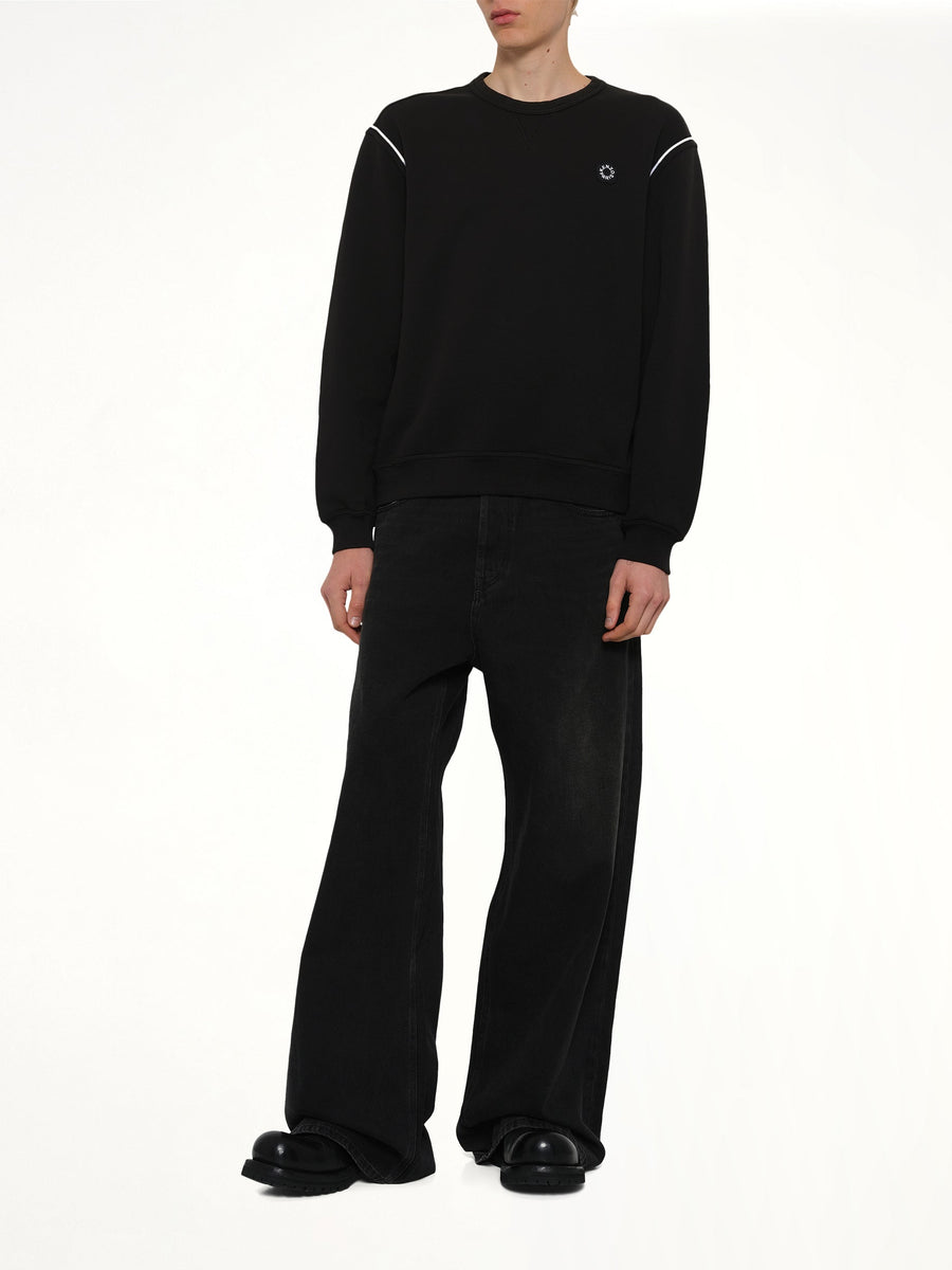 Boke Flower 2.0 Embroidered Classic Sweatshirt in Black