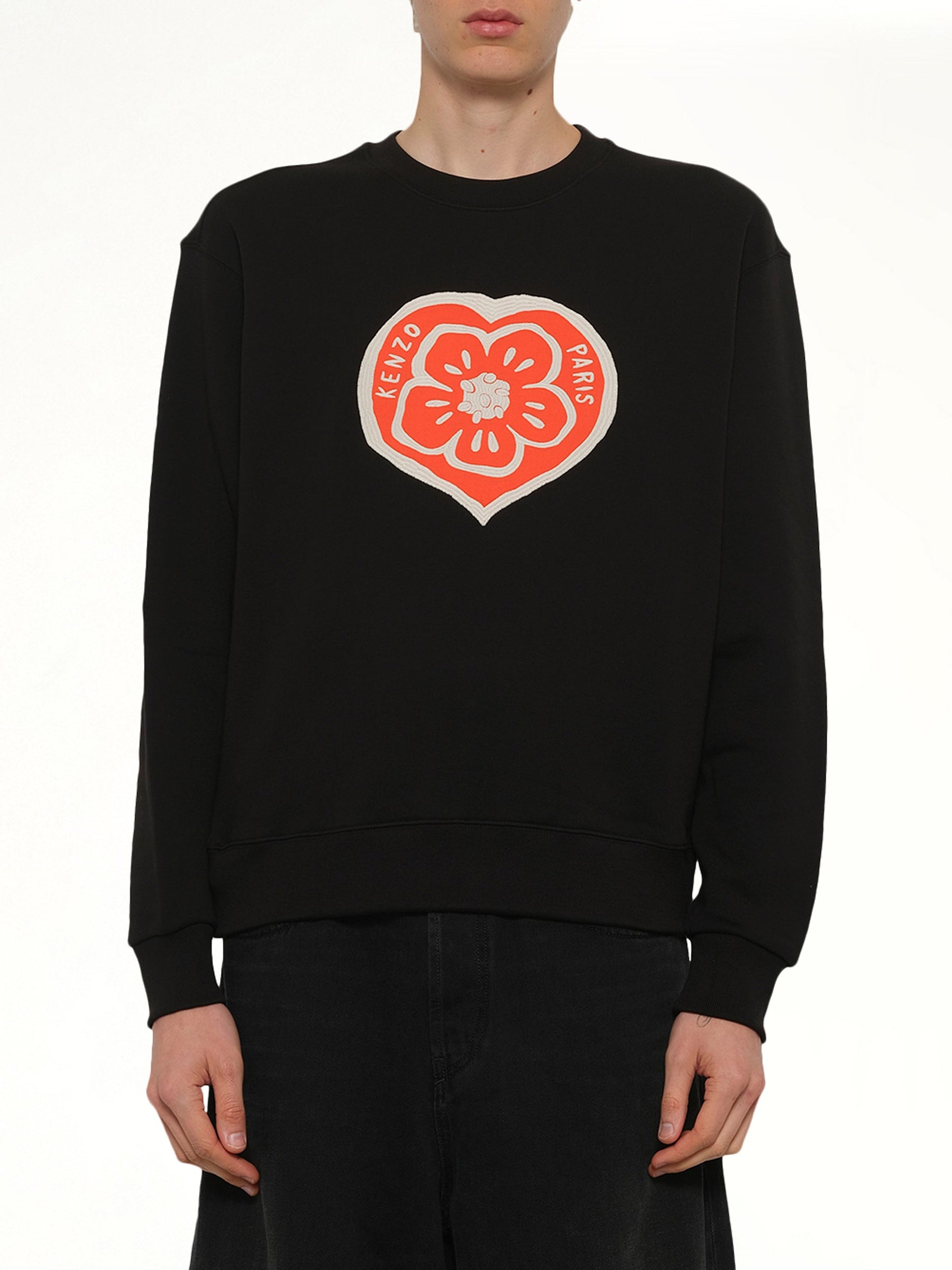 Kenzo Boke Heart Classic Sweatshirt in Black