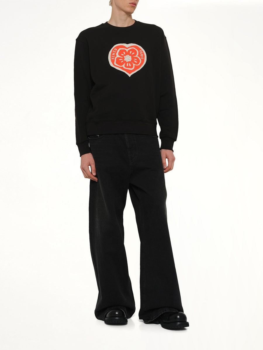 Kenzo Boke Heart Classic Sweatshirt in Black