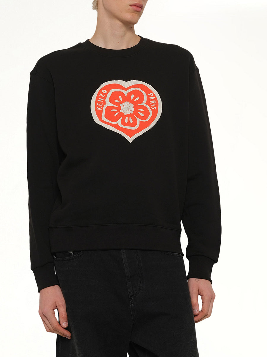 Kenzo Boke Heart Classic Sweatshirt in Black