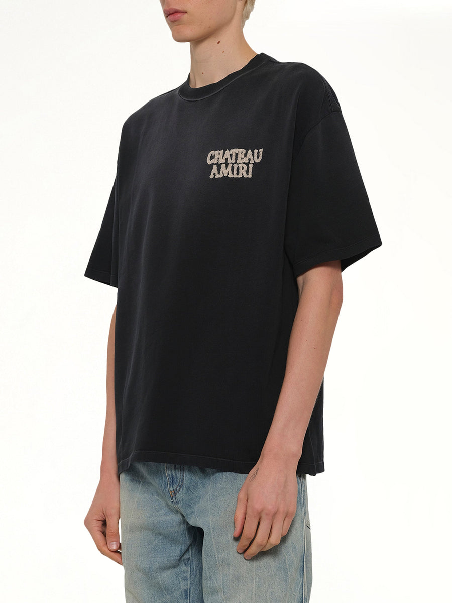 Chateau Amiri Oversized T-Shirt in Black