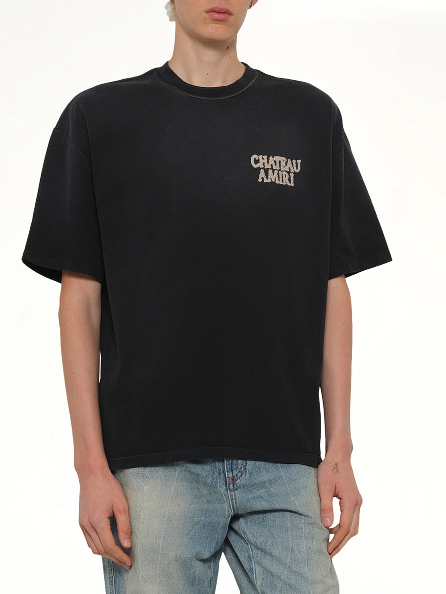 Chateau Amiri Oversized T-Shirt in Black