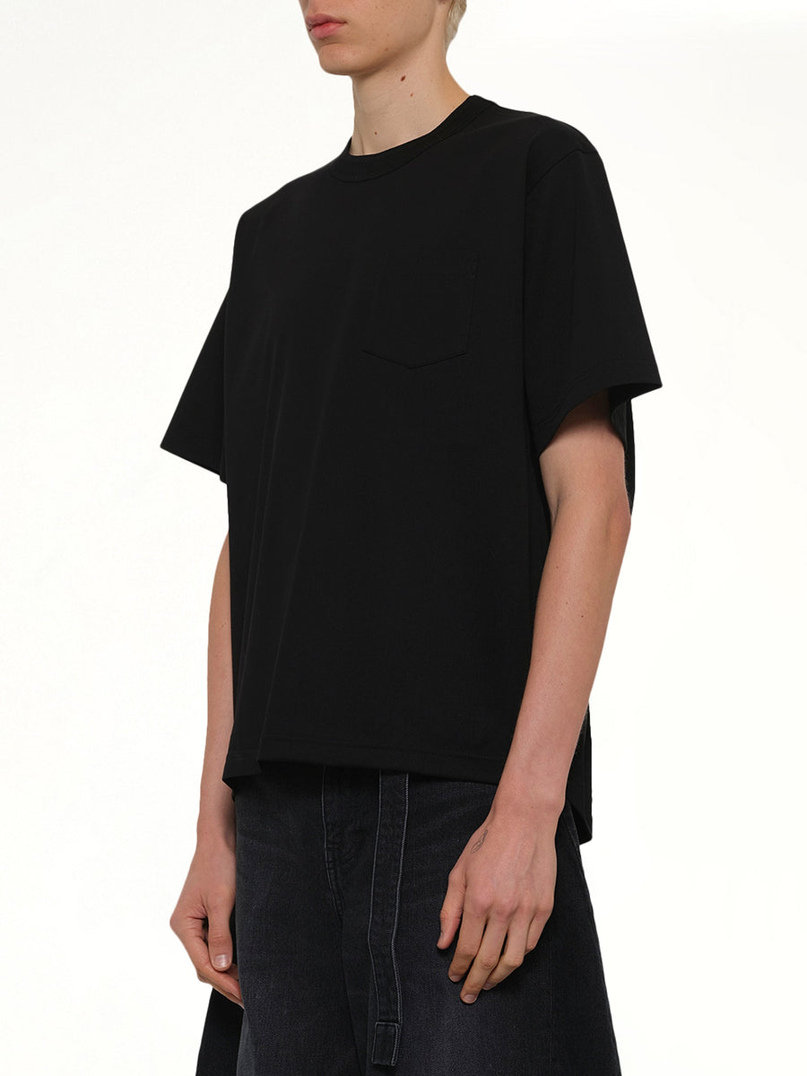 Cotton Jersey T-Shirt in Black